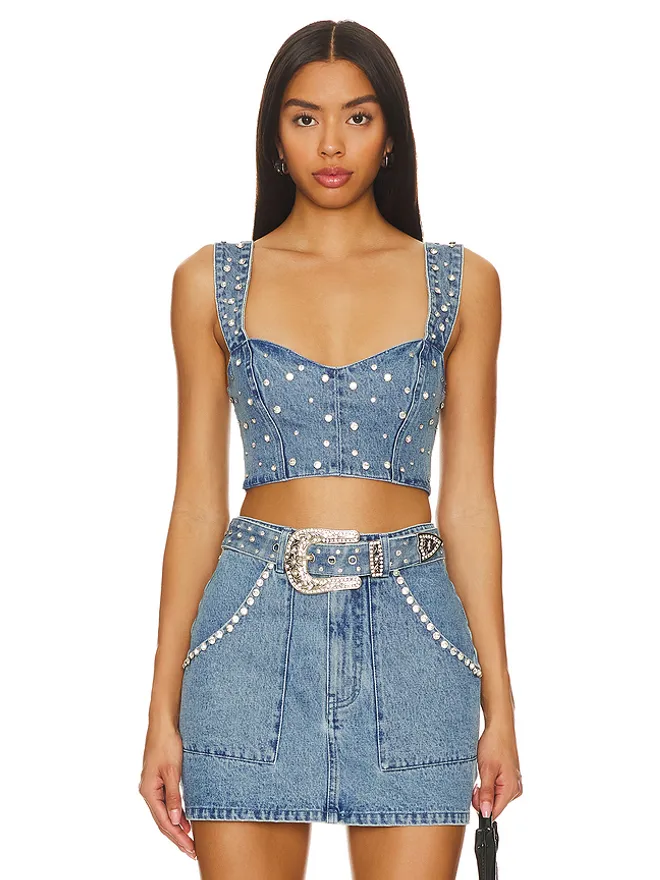 Show Me Your Mumu Show Me Your Mumu SHANIA クロップトップの商品画像