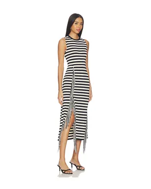 SIMONMILLER SABINE FRINGE KNIT ドレス - Black,White. - サムネイル2