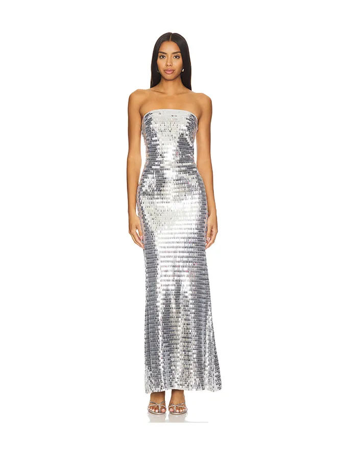 SIMONMILLER SIMONMILLER SCULPTY STRAPLESS SEQUIN ドレスの商品画像