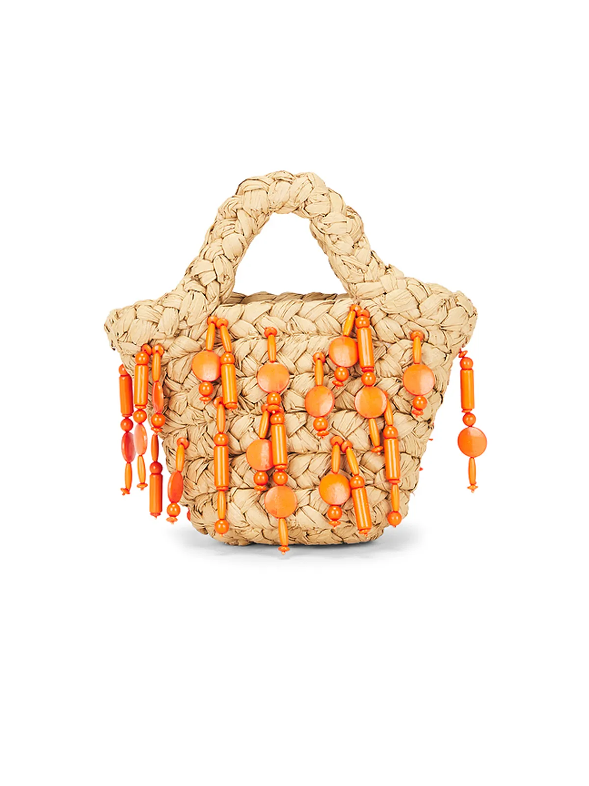 SIMONMILLER BEADED MERCADO ミニトートバッグ - Beige,Orange. - 画像2