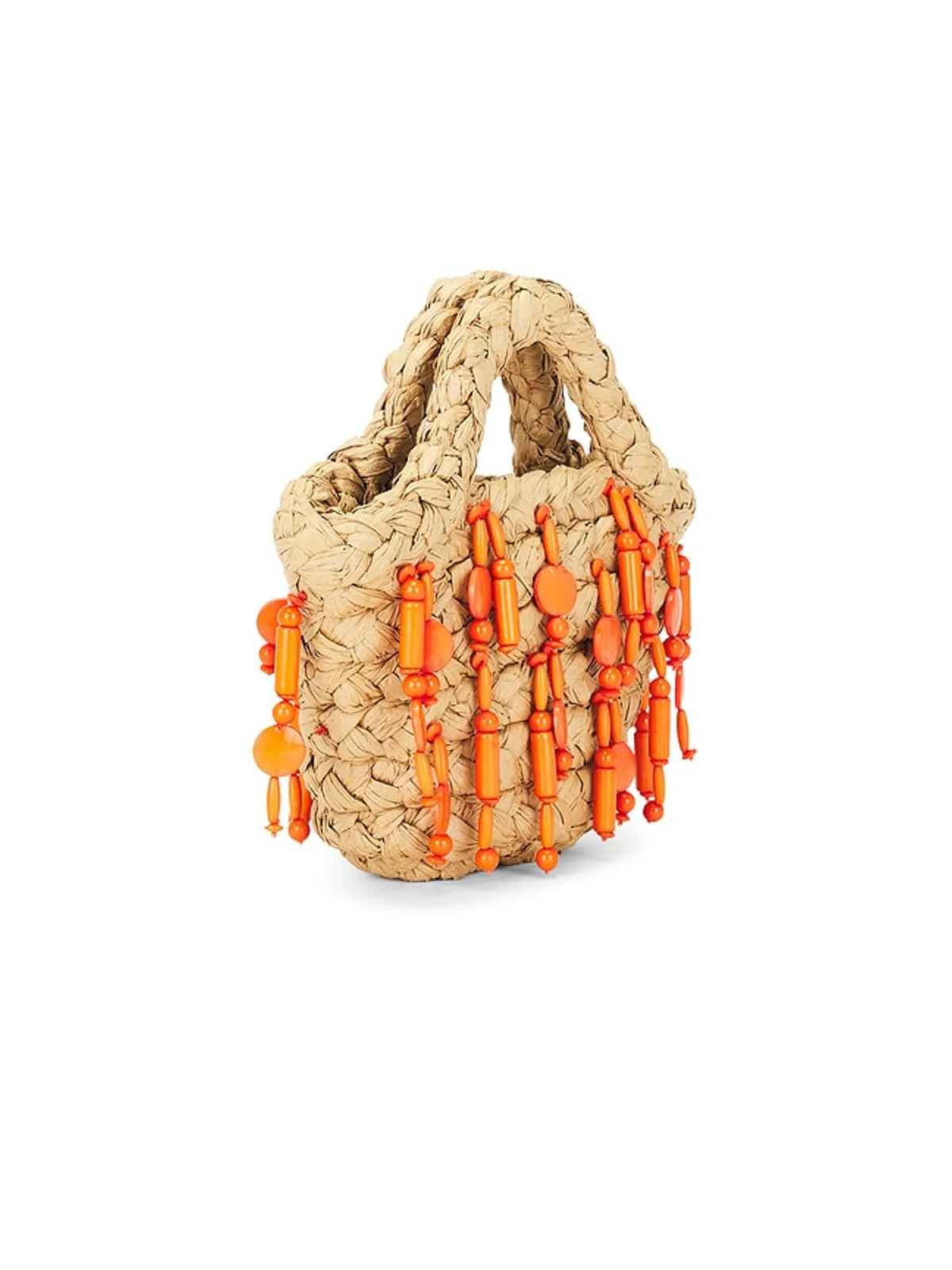 SIMONMILLER BEADED MERCADO ミニトートバッグ - Beige,Orange. - 画像3