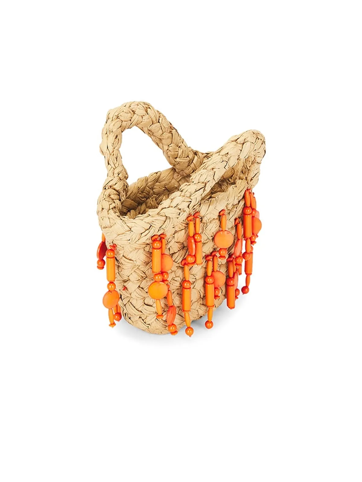 SIMONMILLER BEADED MERCADO ミニトートバッグ - Beige,Orange. - 画像4