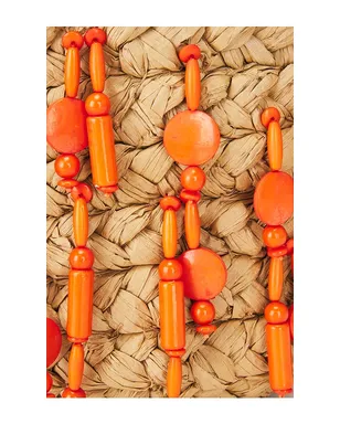 SIMONMILLER BEADED MERCADO ミニトートバッグ - Beige,Orange. - サムネイル6