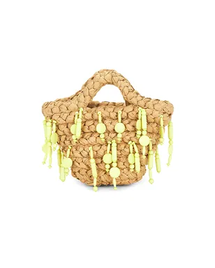 SIMONMILLER BEADED SHELLY トートバッグ - Yellow,Neutral. - サムネイル1