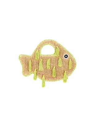 SIMONMILLER TASSEL FISH トップハンドルバッグ - Yellow,Neutral. - サムネイル1