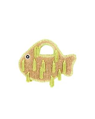 SIMONMILLER TASSEL FISH トップハンドルバッグ - Yellow,Neutral. - サムネイル2