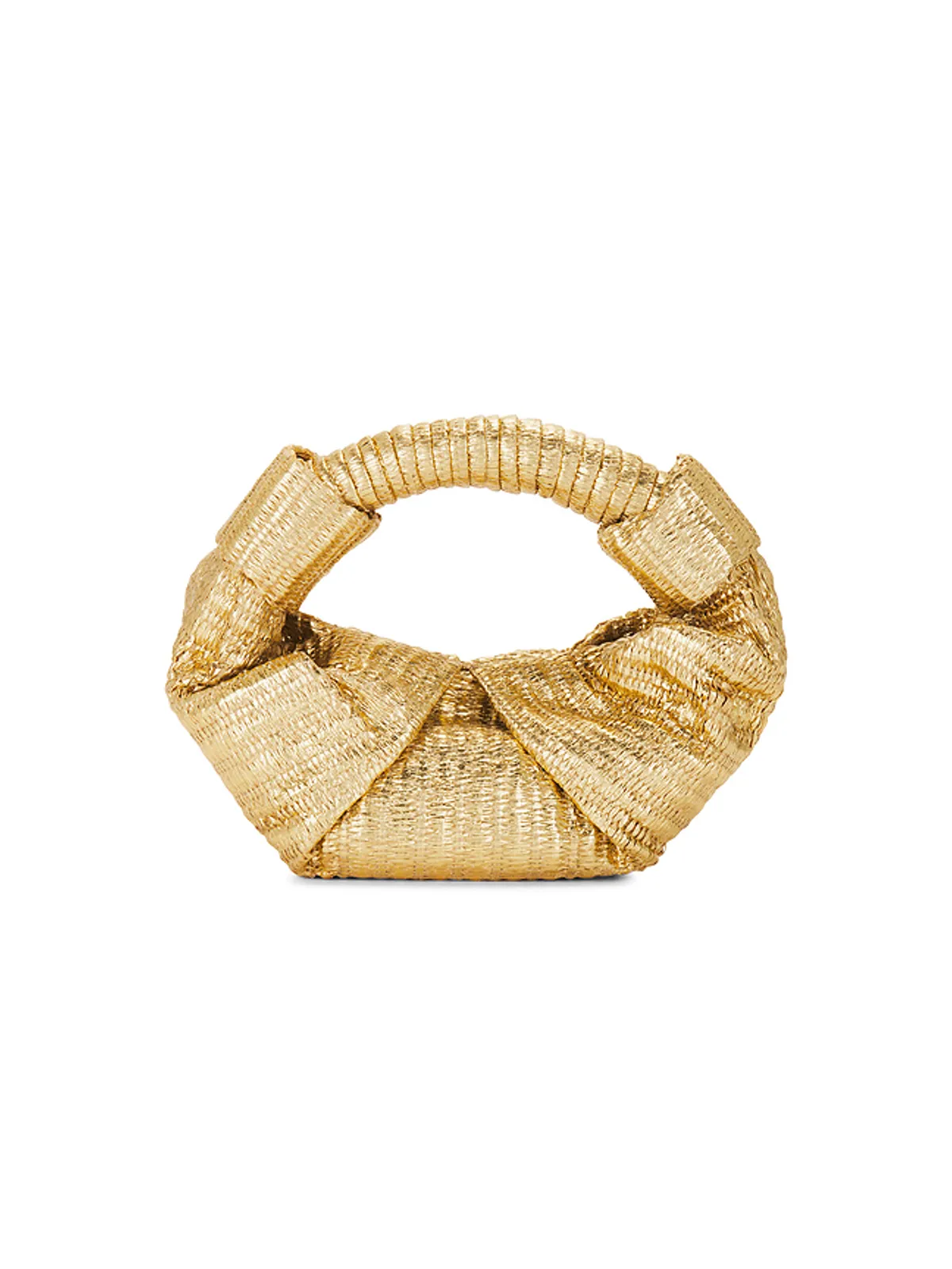SIMONMILLER METALLIC RAFFIA LOPSY バッグ - 画像2