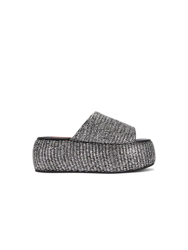 SIMONMILLER SIMONMILLER CLOUDY PLATFORM サンダル - Metallic Silver, grey.の商品画像