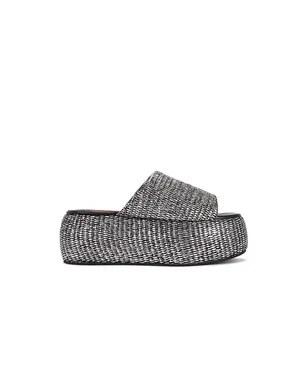SIMONMILLER CLOUDY PLATFORM サンダル - Metallic Silver, grey. - サムネイル1