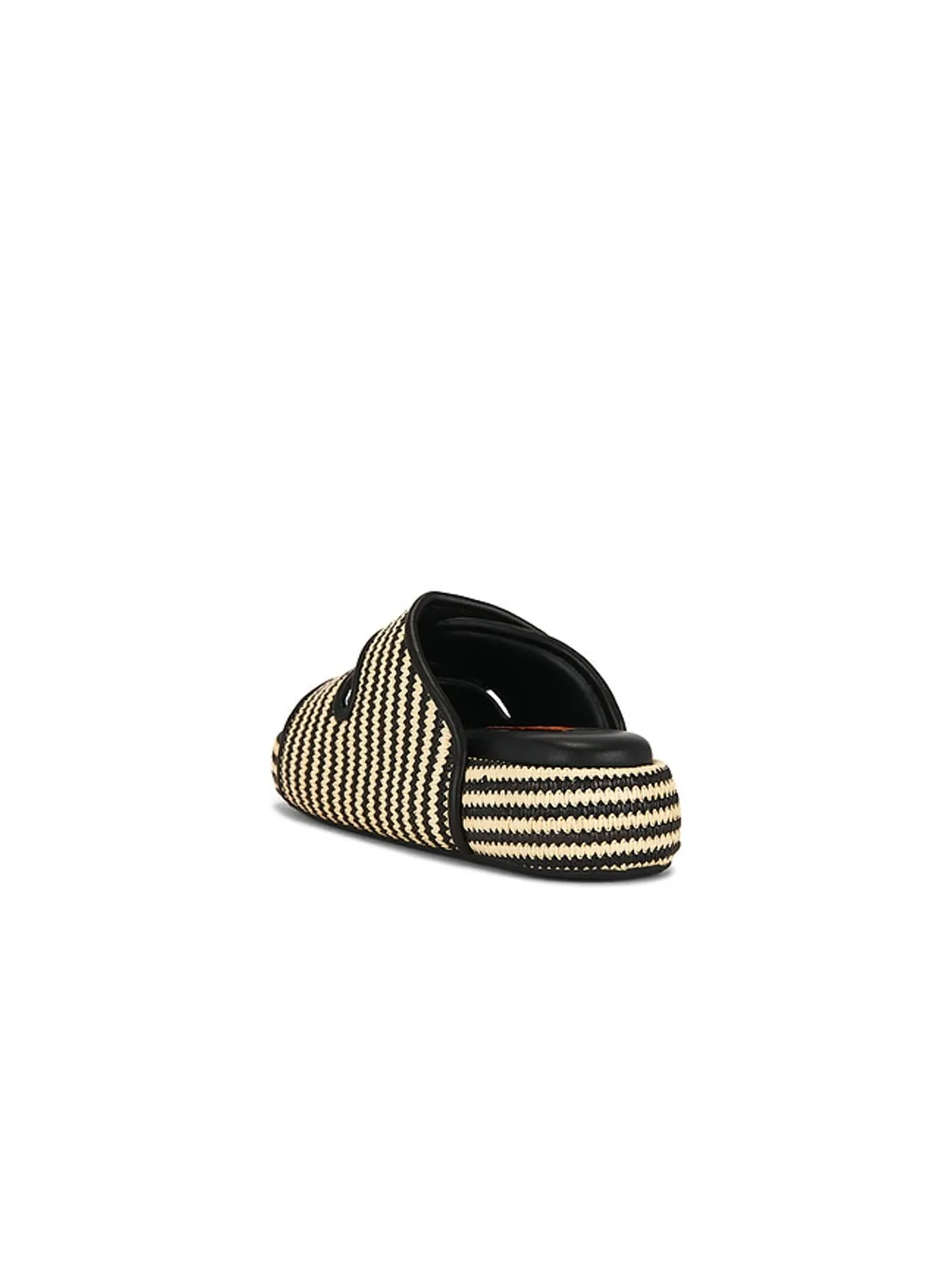 SIMONMILLER STRIPE RAFFIA CRO スライド - Black,Neutral. - 画像3