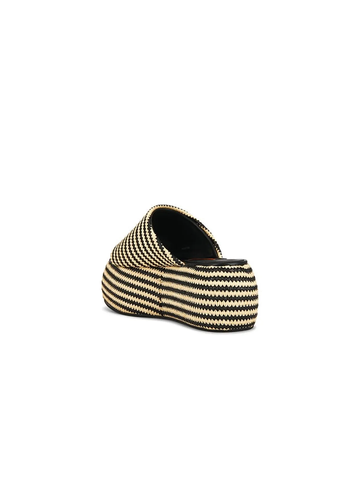 SIMONMILLER STRIPE RAFFIA CLOUDY PLATFORM サンダル - Black,Neutral. - 画像3