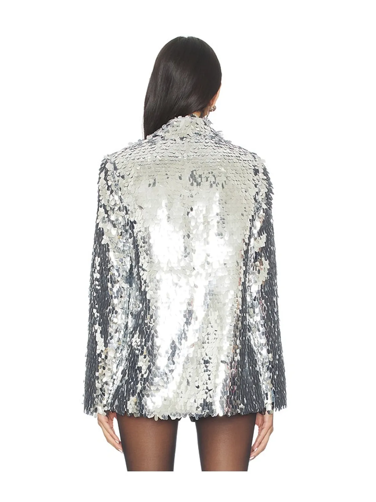 SIMONMILLER LEON SEQUIN ブレザー - Metallic Silver, grey. - 画像3