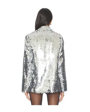 SIMONMILLER LEON SEQUIN ブレザー - Metallic Silver, grey. - サムネイル3