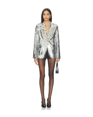 SIMONMILLER LEON SEQUIN ブレザー - Metallic Silver, grey. - サムネイル4