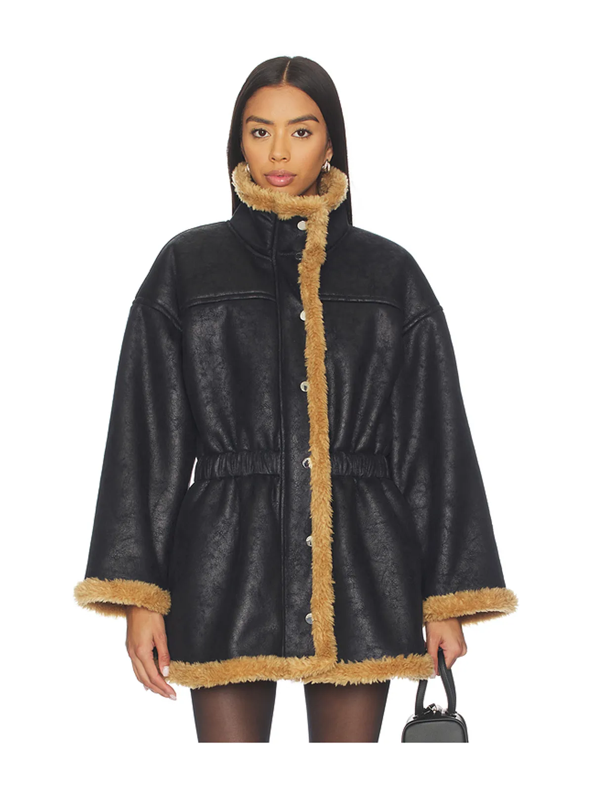 SIMONMILLER YARA FAUX SHEARLING ジャケット - 画像1