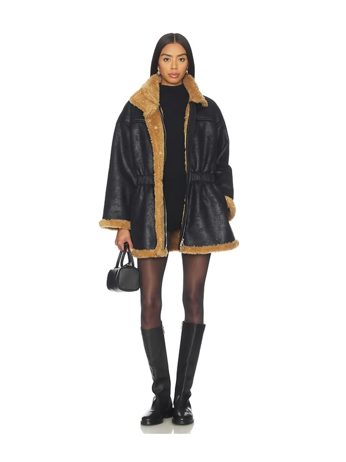 SIMONMILLER YARA FAUX SHEARLING ジャケット - 画像5