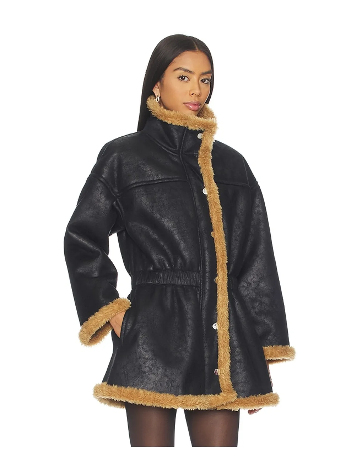 SIMONMILLER YARA FAUX SHEARLING ジャケット - 画像3
