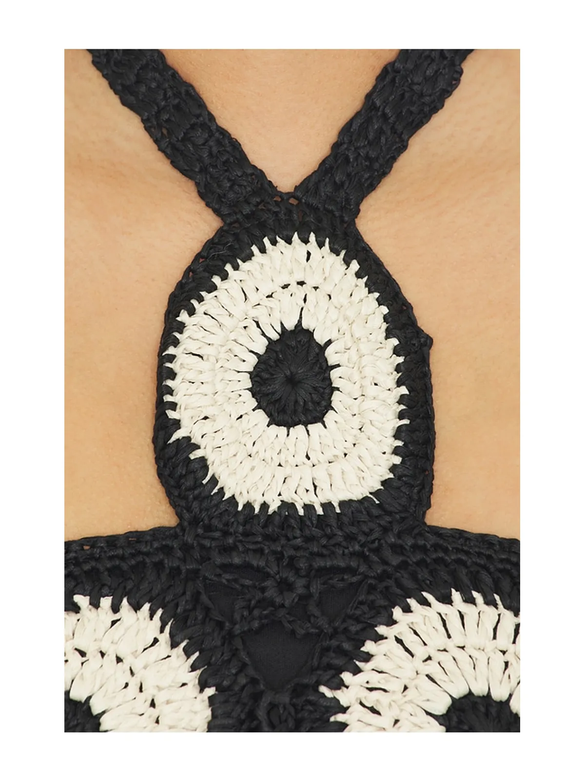 SIMONMILLER ATLAS CROCHET トップ - Black,White. - 画像5