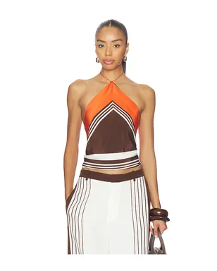 SIR. DESTINO トップ - Brown,Orange. - サムネイル1