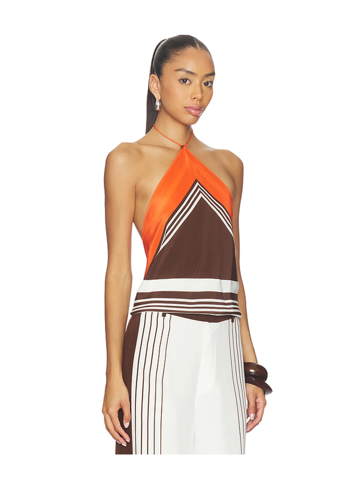 SIR. DESTINO トップ - Brown,Orange. - 画像2