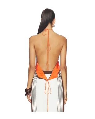 SIR. DESTINO トップ - Brown,Orange. - サムネイル3