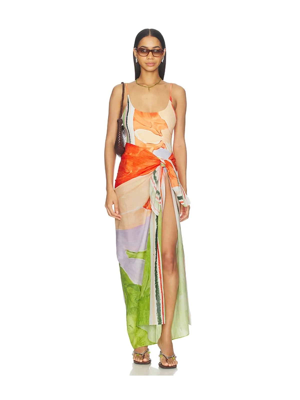 Significant Other LULU スカート - Orange,Green. - 画像5