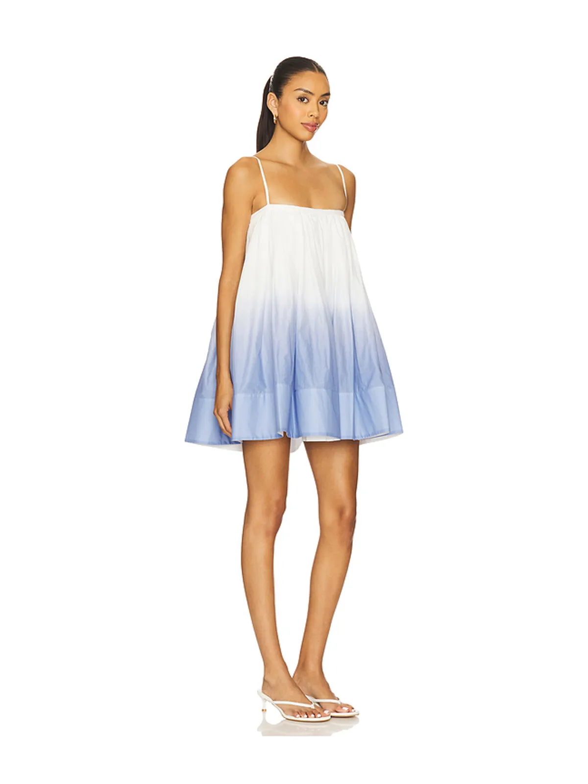 SAU LEE HAVANA ドレス - White,Blue. - 画像2