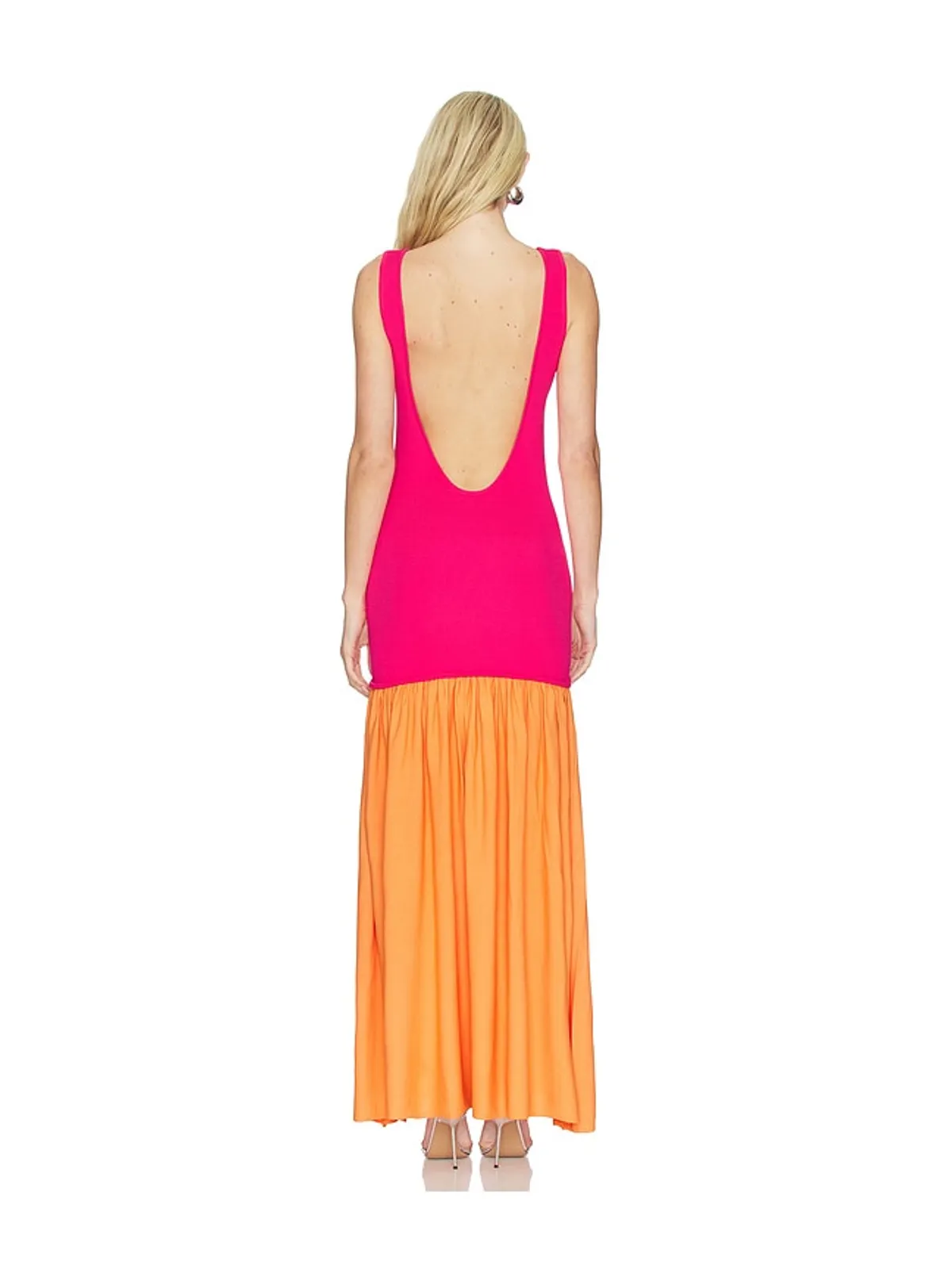 Solid & Striped CAMILA ドレス - Fuchsia,Orange. - 画像3