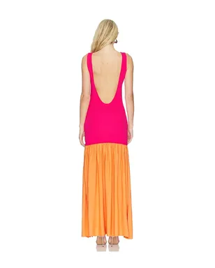 Solid & Striped CAMILA ドレス - Fuchsia,Orange. - サムネイル3