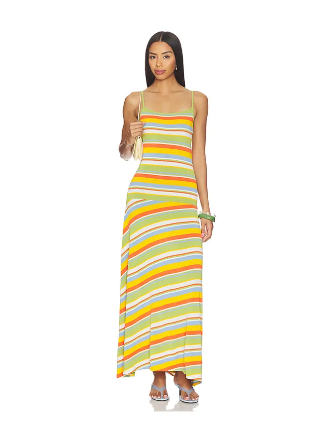 Solid & Striped Solid & Striped LOTTIE ドレス - Green,Orange.の商品画像