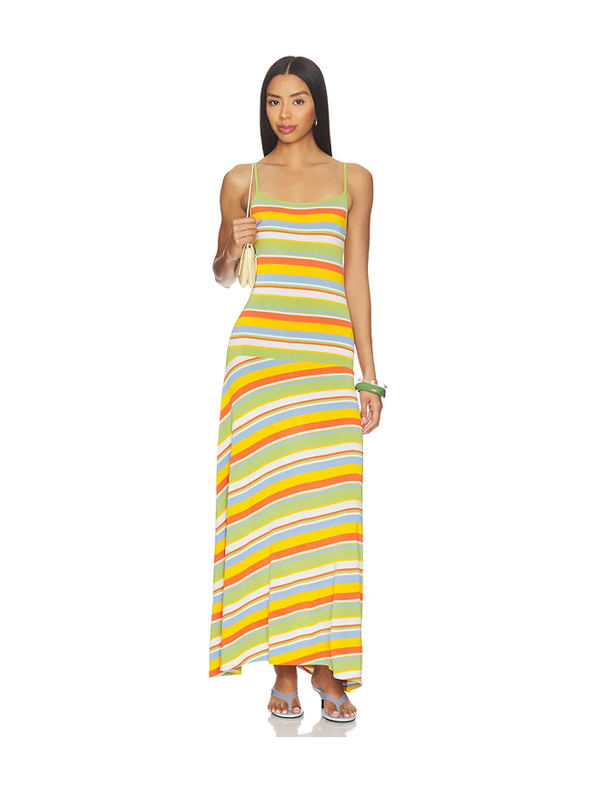 Solid & Striped LOTTIE ドレス - Green,Orange. - 画像1