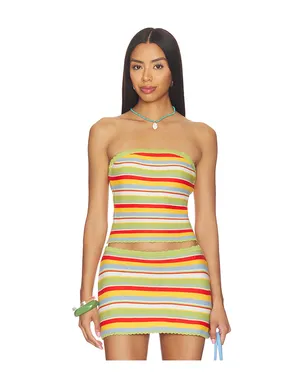 Solid & Striped CELESTE トップ - Green,Red. - サムネイル1