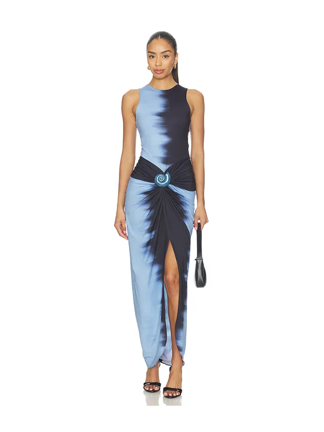 SILVIA TCHERASSI SILVIA TCHERASSI LENI マキシドレス - Blue,Black.の商品画像