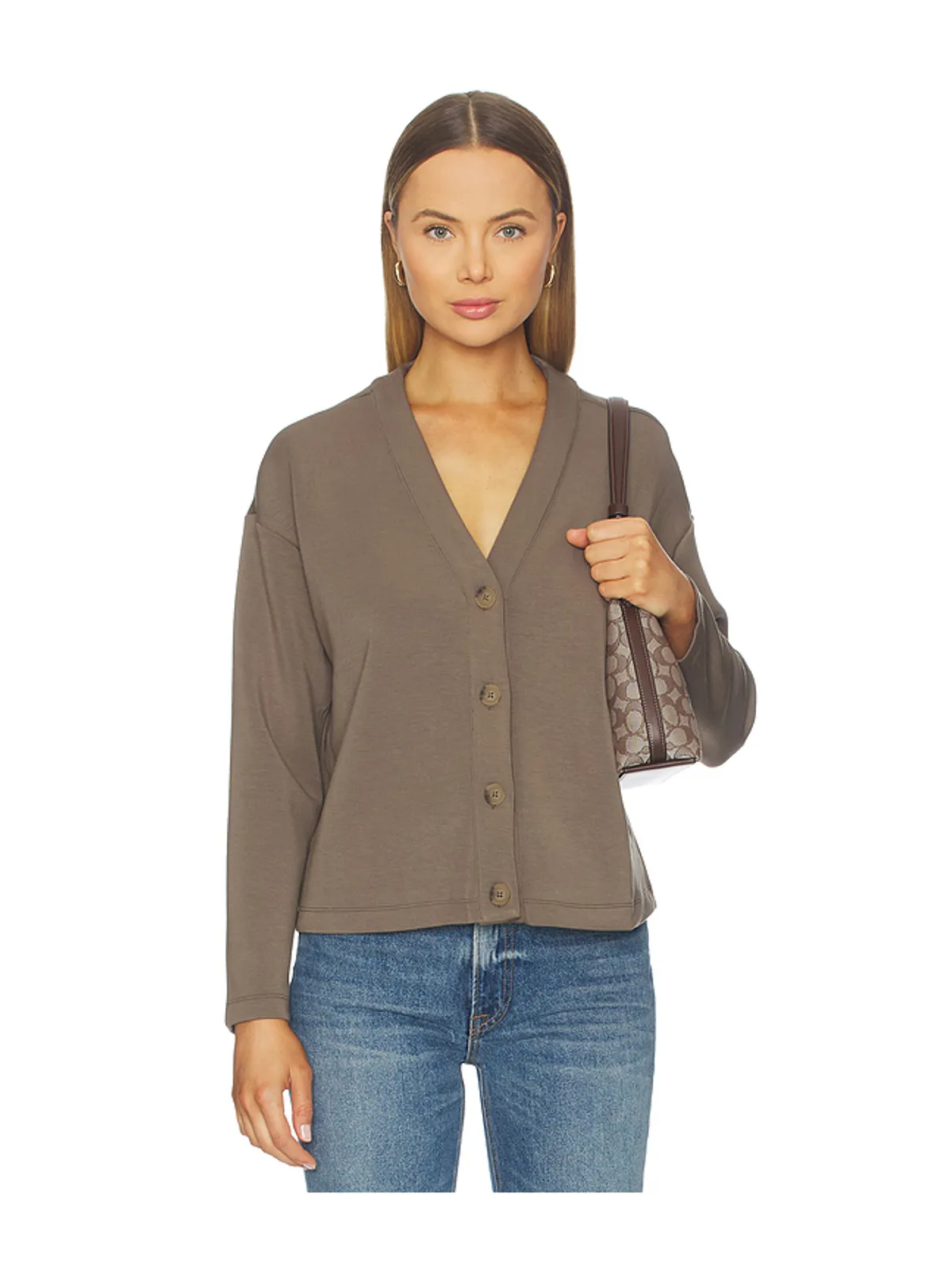 SPANX AIR ESSENTIALS V NECK カーディガン - 画像1