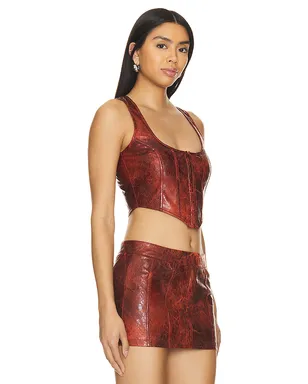 superdown JUNO FAUX LEATHER トップ - サムネイル2