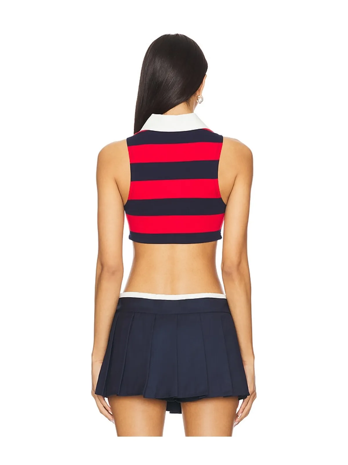 superdown KOKO クロップトップ - Red,Navy. - 画像3