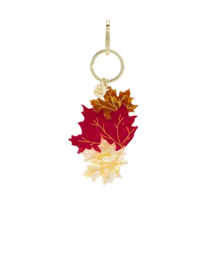 Solar Eclipse MAPLE LEAVES BAG CHARM + KEYCHAIN キーチェーン - サムネイル2