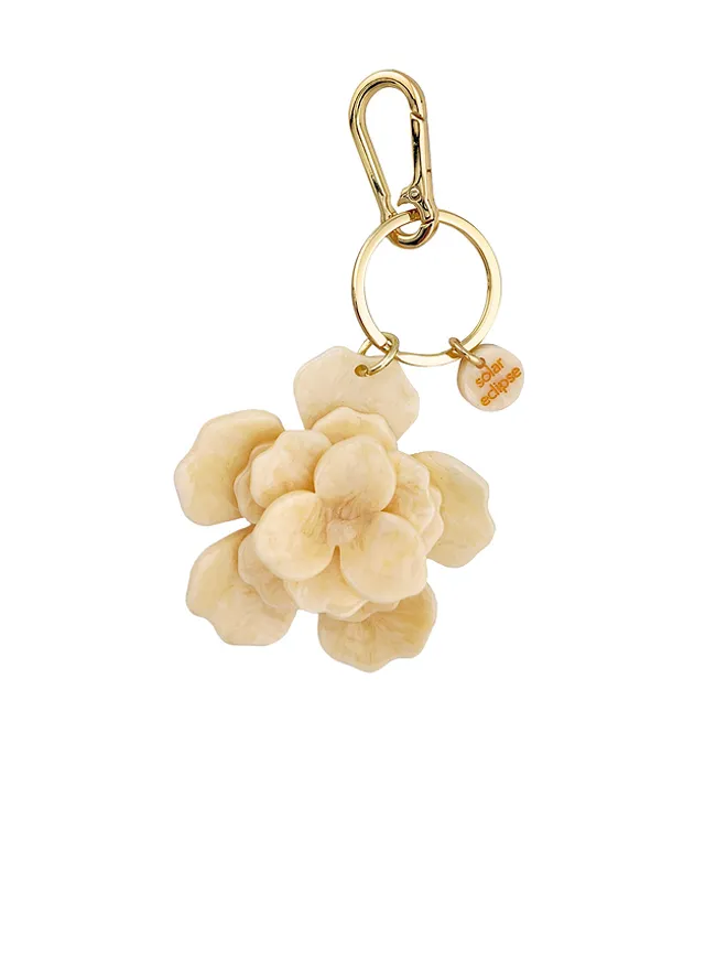 Solar Eclipse Solar Eclipse GARDENIA FLOWER BAG CHARM + KEYCHAIN キーチェーンの商品画像