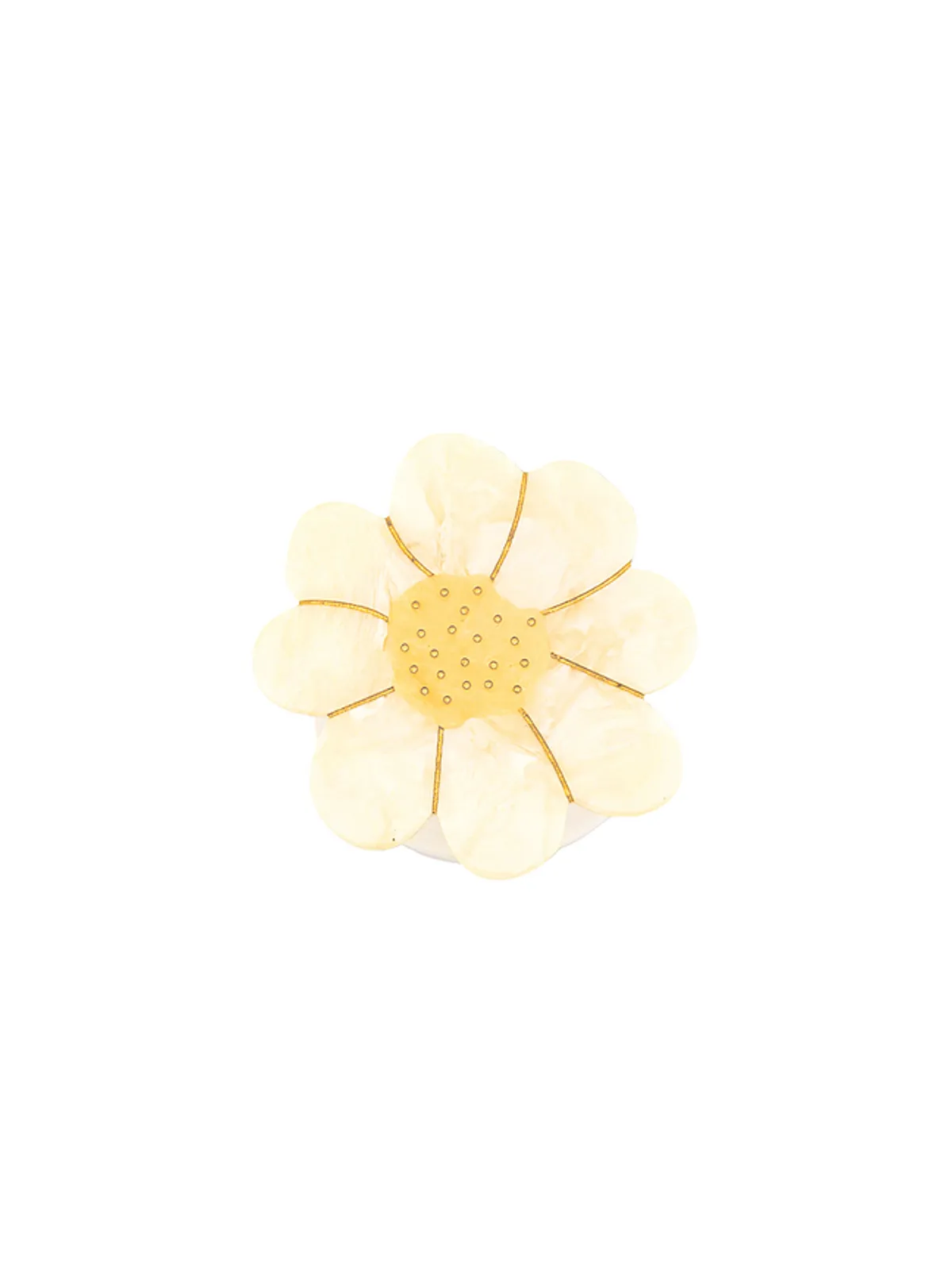 Solar Eclipse HAND-PAINTED VINTAGE DAISY GRIP CHARM ハンドペイントヴィンテージデイジーグリップチャーム - 画像1
