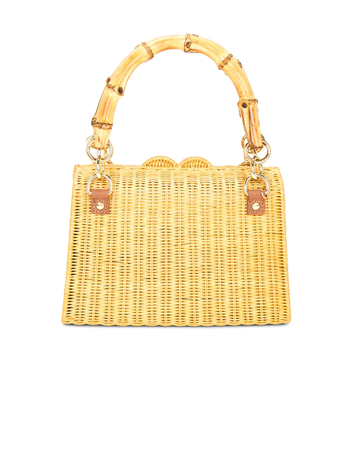 Serpui VALENTINA WICKER トップハンドルバッグ - 画像2