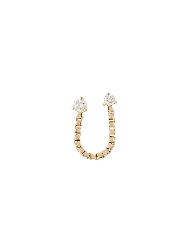STONE AND STRAND STONE AND STRAND BLOCK CHAIN イヤリングの商品画像