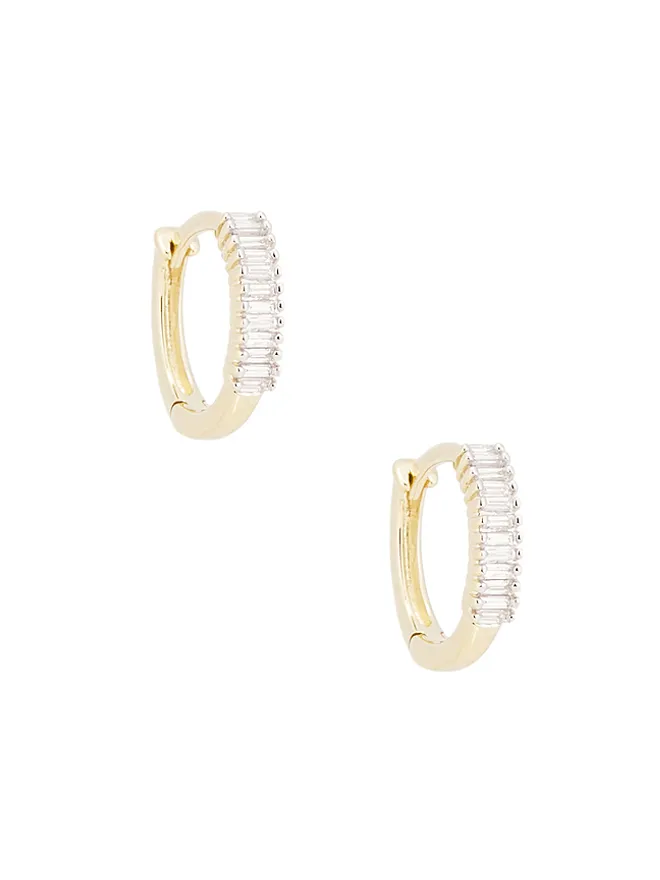 STONE AND STRAND STONE AND STRAND BAGUETTE イヤリングの商品画像