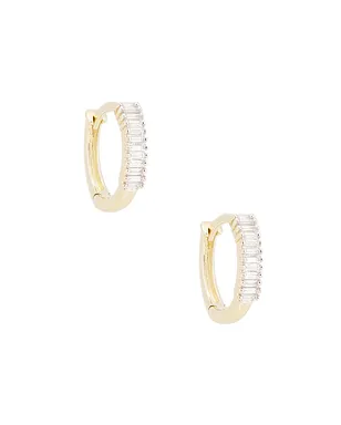 STONE AND STRAND BAGUETTE イヤリング - サムネイル1