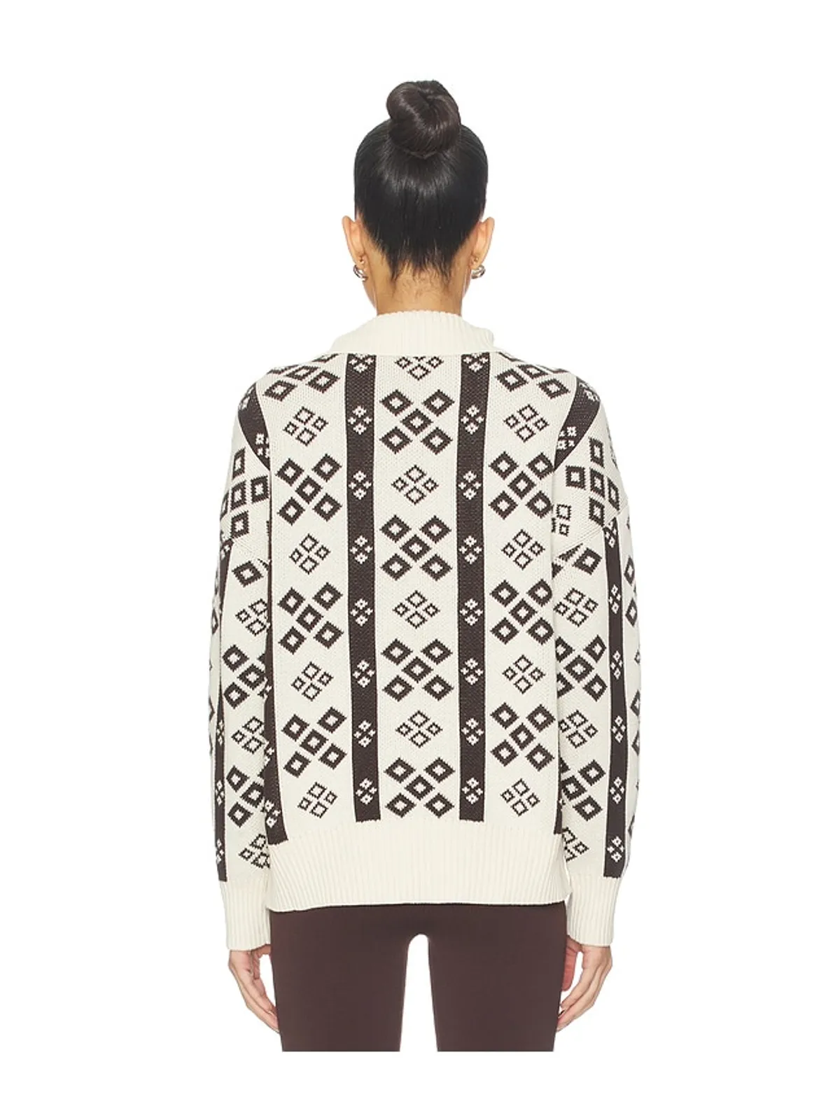 SIEDRES GENEVA セーター - Cream, Brown. - 画像3