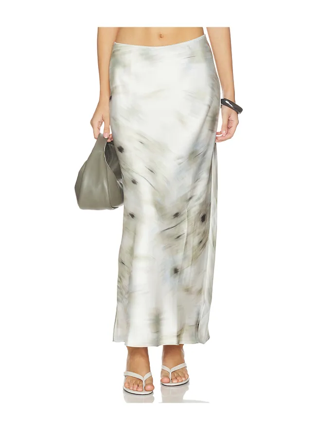 SAMSOE SAMSOE SAMSOE SAMSOE SAAGNETA ロングスカート - White,Sage.の商品画像
