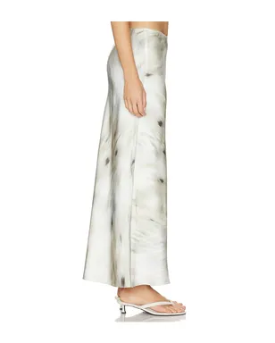 SAMSOE SAMSOE SAAGNETA ロングスカート - White,Sage. - サムネイル3