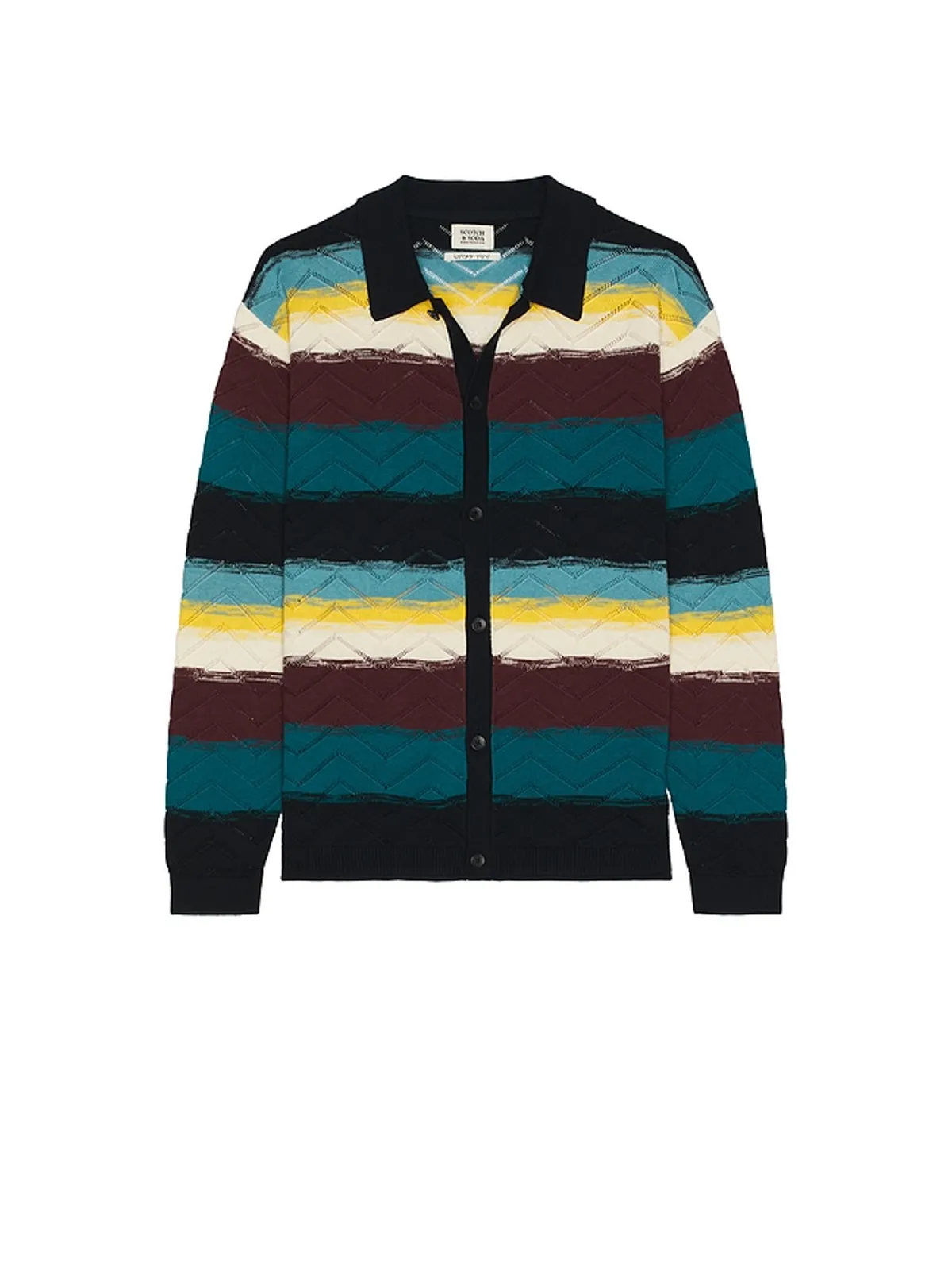 Scotch & Soda OPEN STRUCTURE ニットカーディガン - 画像4