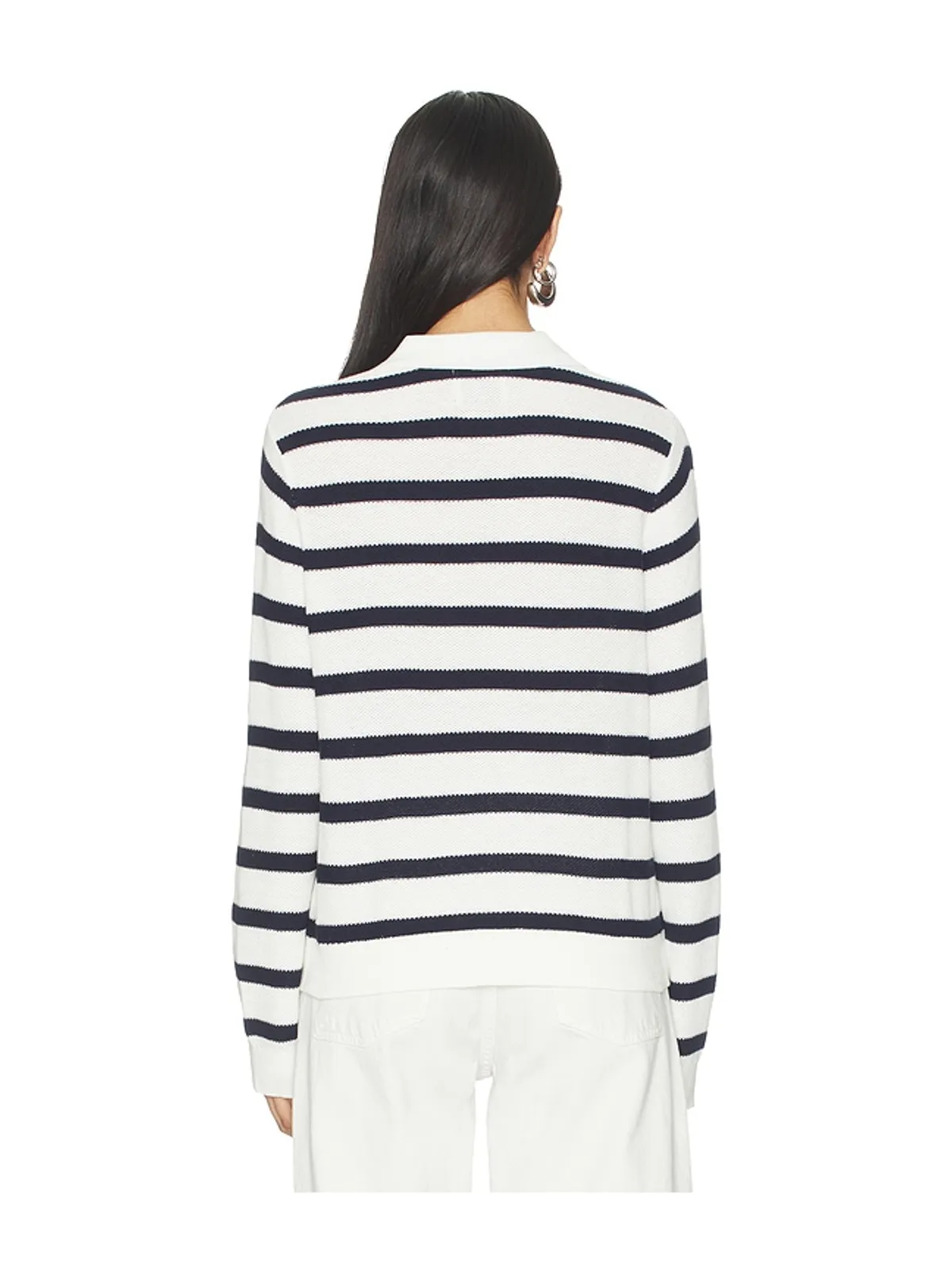 Stitches & Stripes BETH ポロシャツ - Navy,White. - 画像3
