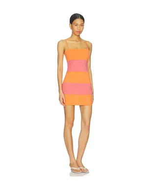Susana Monaco STRING COLORBLOCK MINI ドレス - Orange,Blush. - サムネイル2