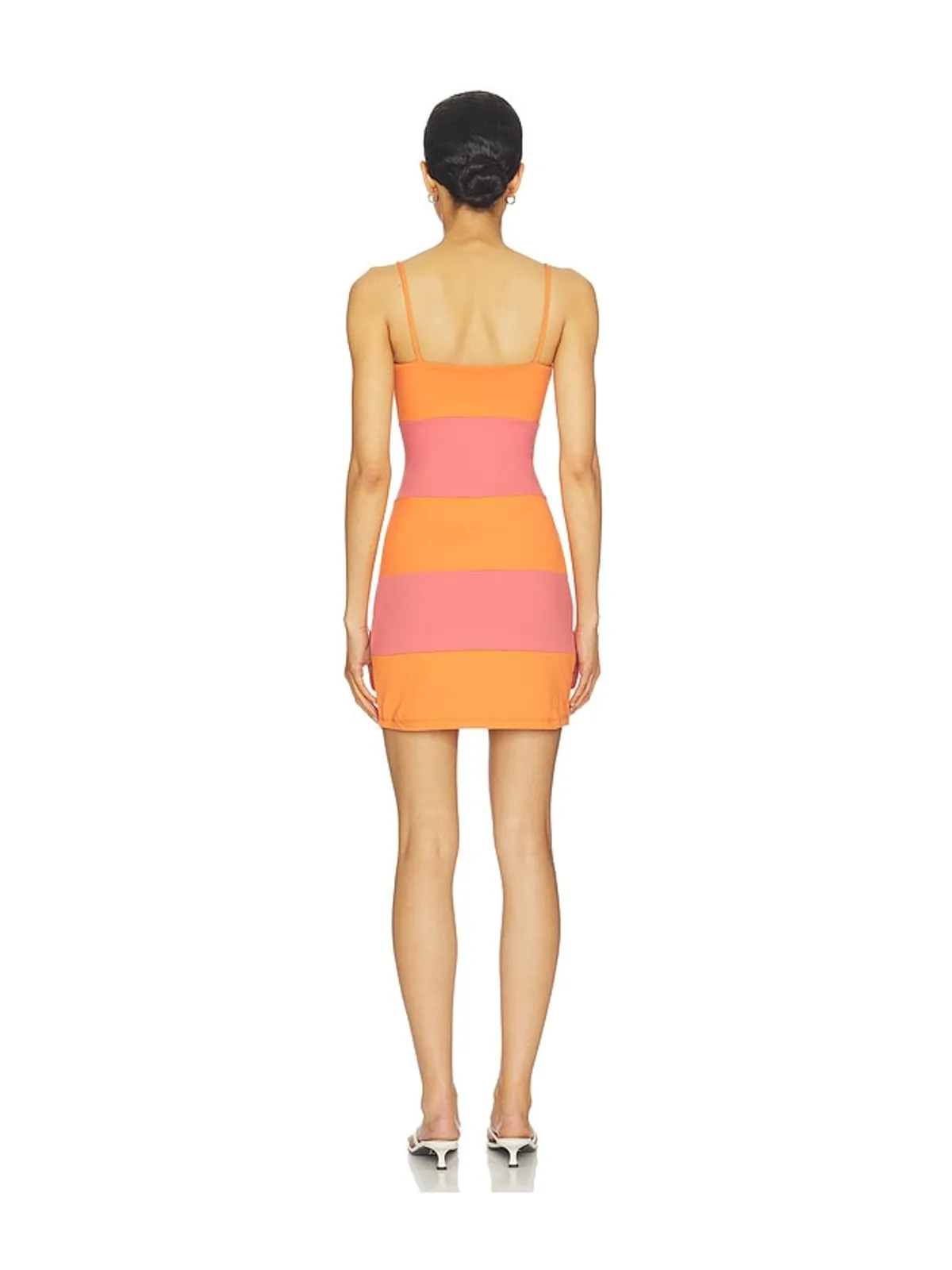 Susana Monaco STRING COLORBLOCK MINI ドレス - Orange,Blush. - 画像3